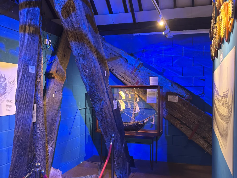 New underwater effect lighting in the Anne Gallery at the Shipwreck Museum Hastings